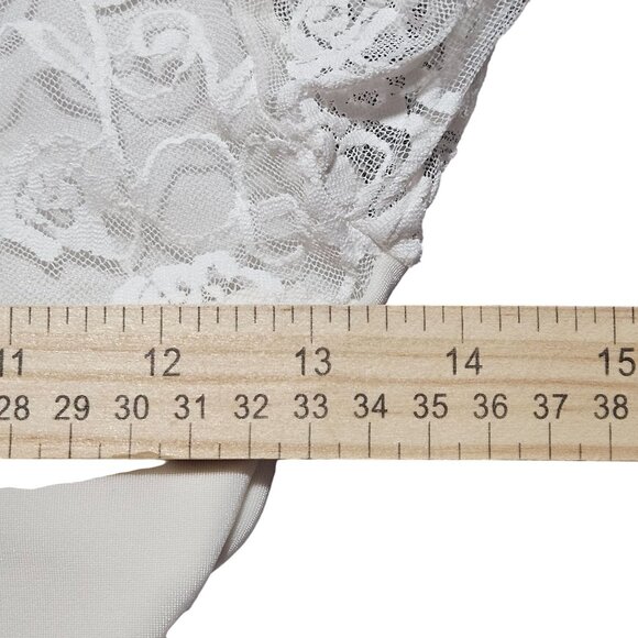 DK Clothing Lace Bodysuit XS Night Luxe Boudoircore Light Academia Layering - Picture 10 of 16